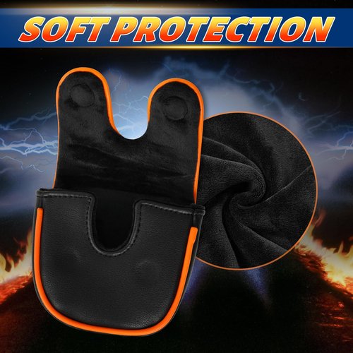 LZFAN Golf Club Head Cover Golf Head Cover Driver Headcover Fairway Hybrid Blade Mallet DF3 Putter Cover