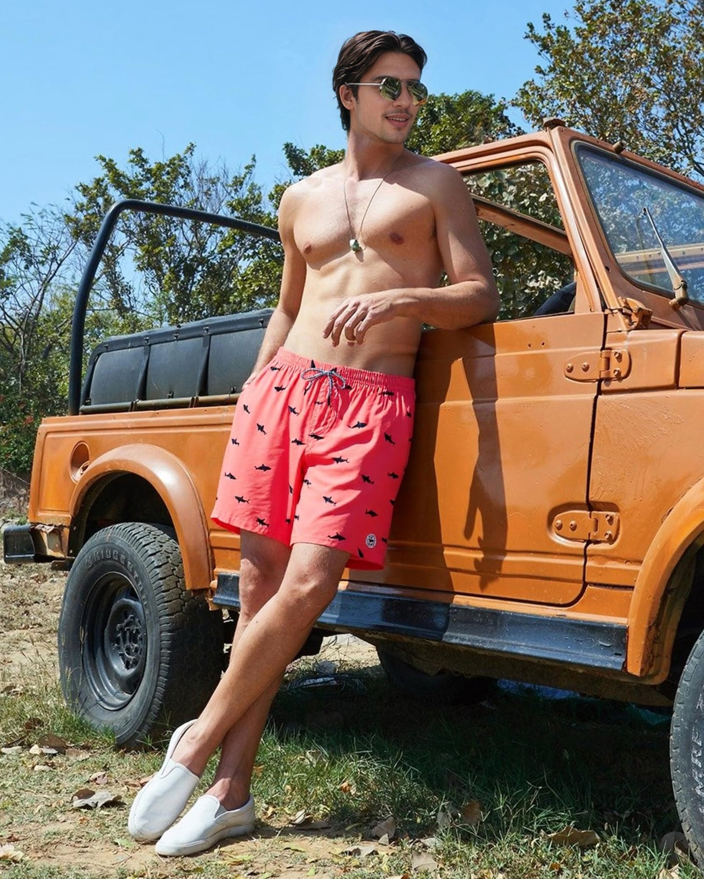SURF CUZ Volley Shorts Swimming Trunks Quick Dry Swim Shorts,On Vacation,L