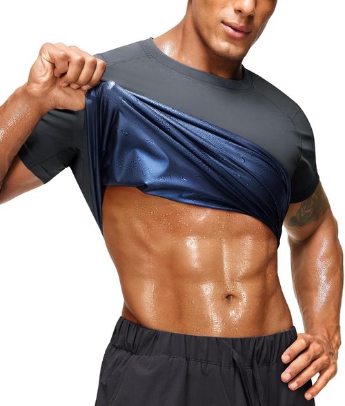 Junlan Sauna Shirt for Men - Waist Trainer Vest for Enhanced Workout Performance
