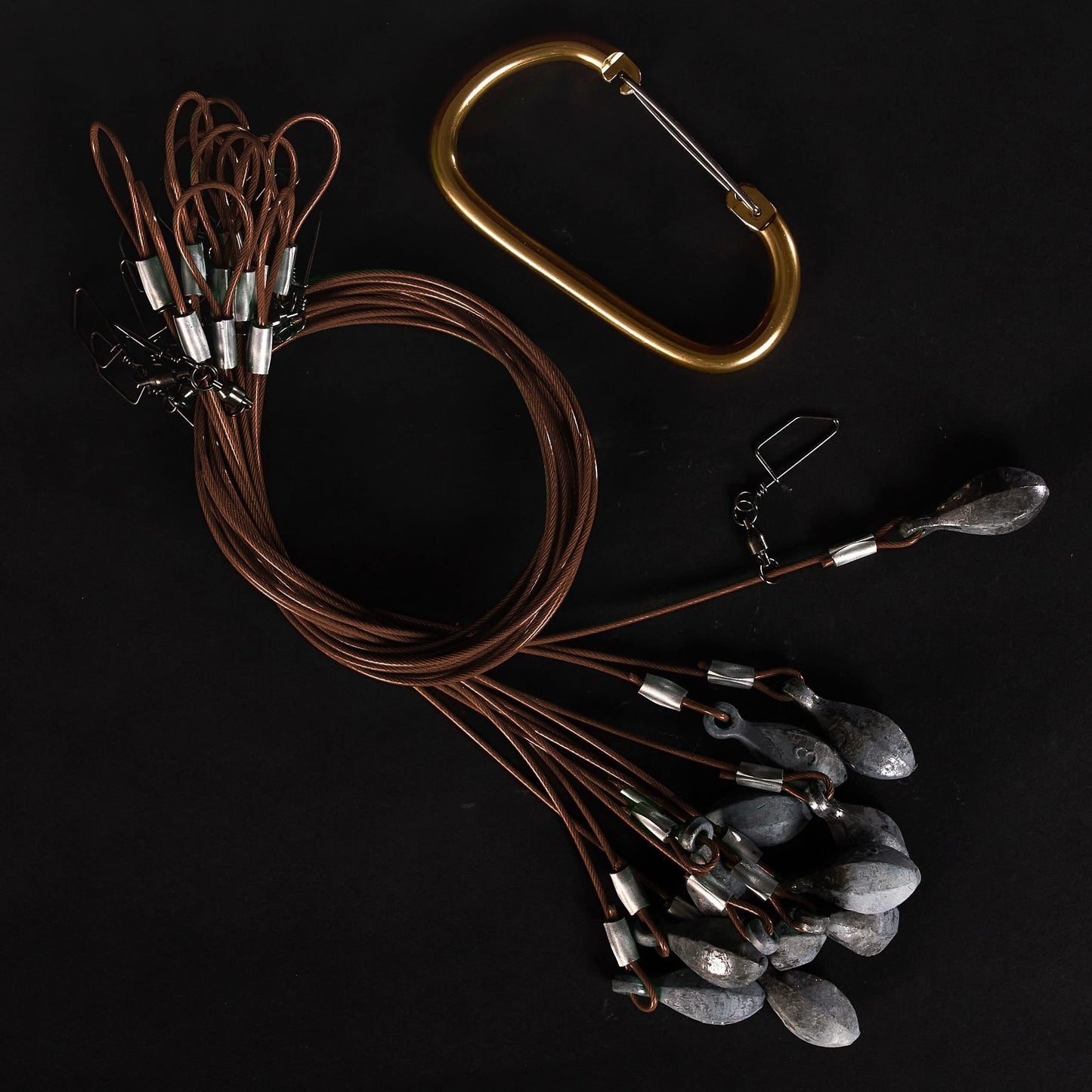 Heyday Outdoors Duck Decoy Rig | 2.5ft 3oz Tangle-Free PVC-Coated Cable & Weights | Texas Decoy Rig Built for Duck Hunting