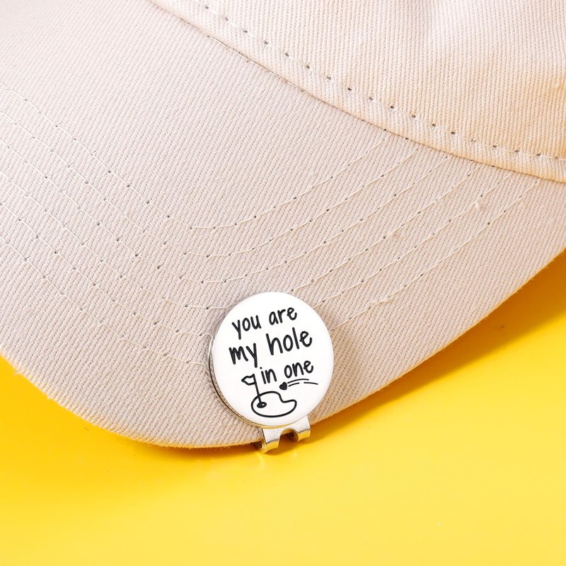 TI-EDC Valentines Gift for Him Golf Ball Markers，Gift for Men Husband Boyfriend Golf Lovers Him from Wife Girlfriend Couple Birthday Wedding Anniversary Golf Accessory Magnetic Hat Clip