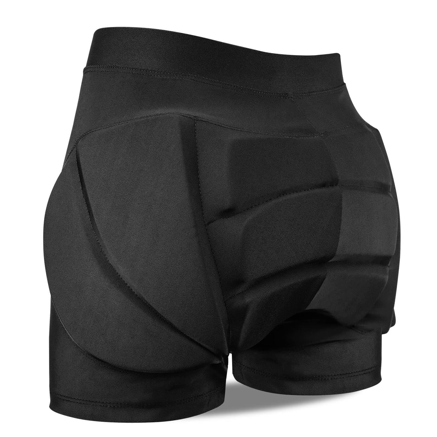 QINERMTYEY Kids Padded Shorts for Cycling Snowing (Black, S)