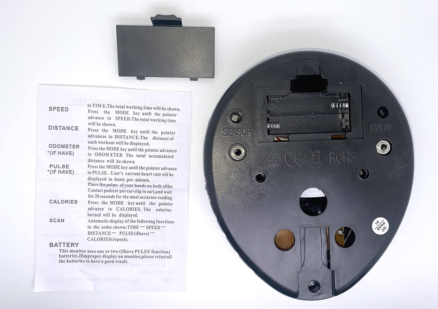 Generic Replacement Monitor Speedometer for Stationary Bikes, Heart Rate Tracker,Indoor Bike Monitor LCD(TS JP040), Indicators are Displayed in Miles