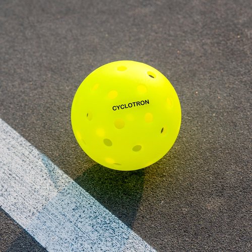 cyclotron P-40 Outdoor Pickleball Balls - USAPA Approved 40-Hole Pickleballs for Tournament Play - Seamless HDPE Rotational Molding for Wind Resistance & Durability(6-Pack)