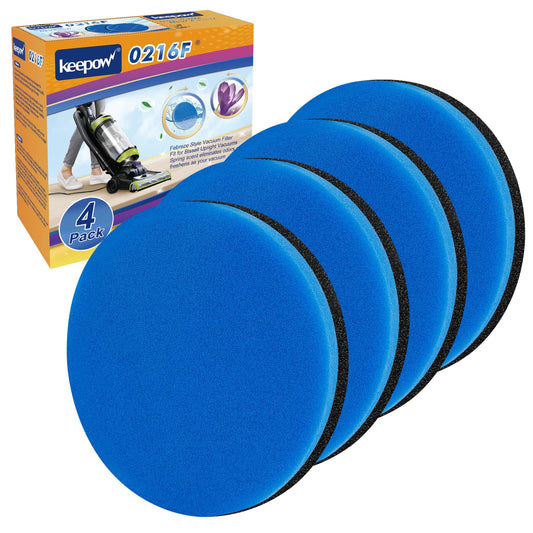 KEEPOW Vacuum Filter Compatible with Bissell Cleanview & PowerGlide Pet Upright Vacuum, Compare to Part #12141, 4 Pack (No Fragrance)