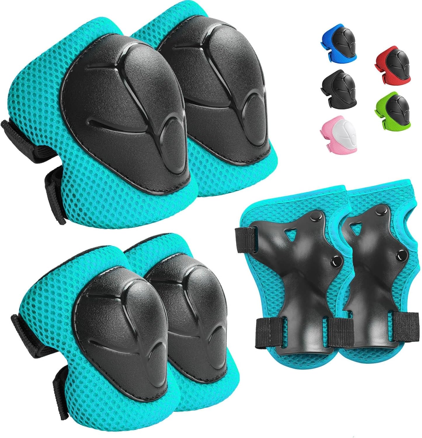 Wemfg Kids Protective Gear Set - 3-in-1 Knee, Elbow Pads & Wrist Guards for Ages 3-14 | Ideal for Skating, Cycling & Scootering