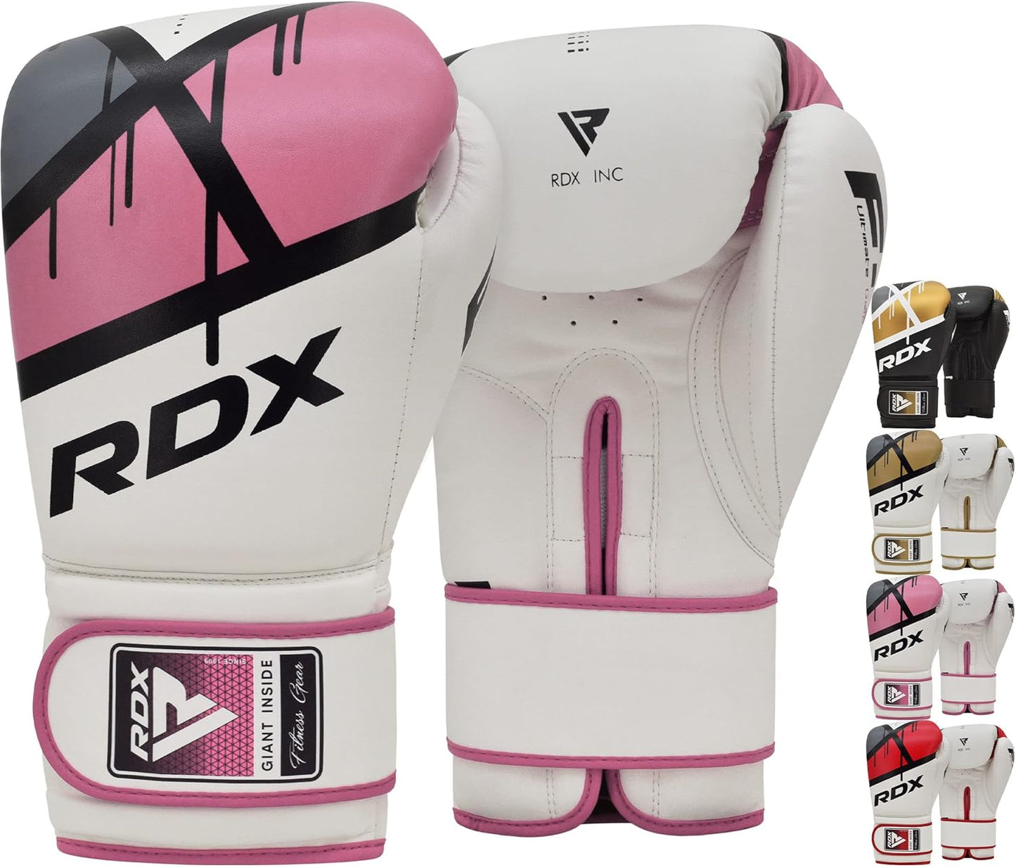 RDX Boxing Gloves EGO - Maya Hide Leather Sparring & Kickboxing Mitts | Ventilated Support, 8-16 oz