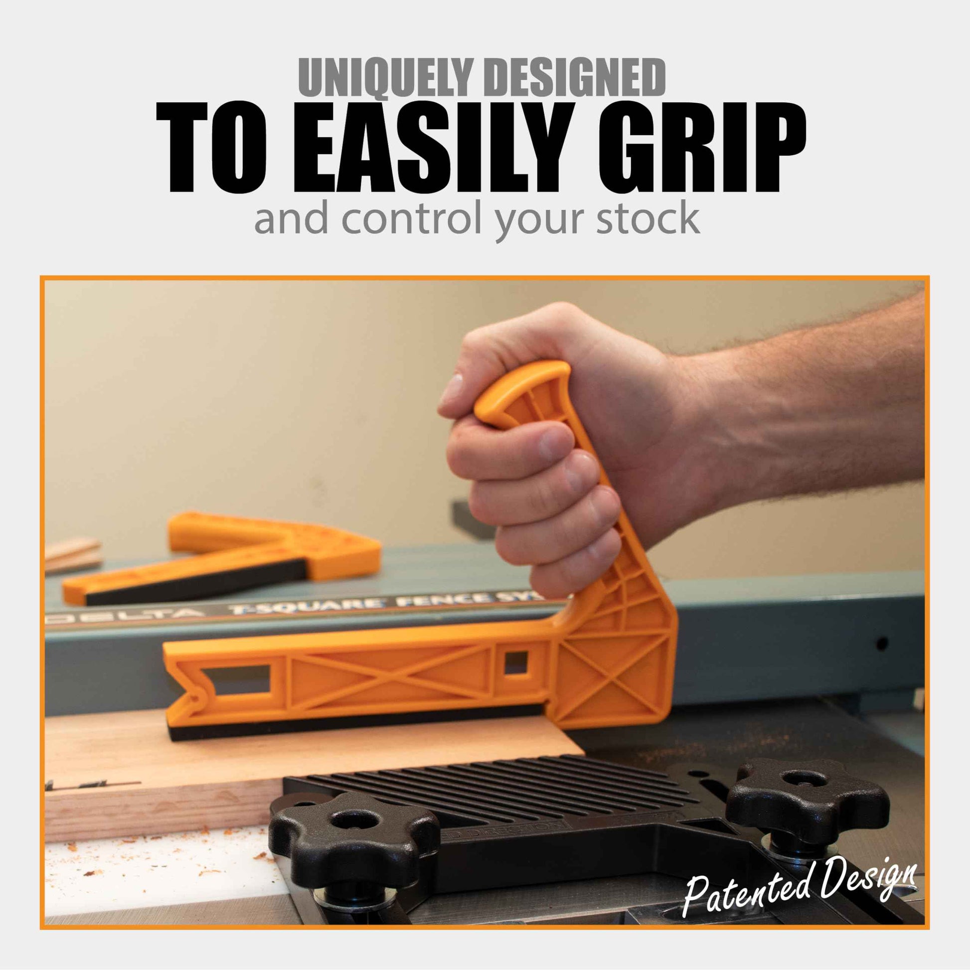 Peachtree Woodworking Supply 2 in 1 Safety-V Push Sticks for Table Saw, Band Saw, Jointer & Router Table, Safety Accessories, Safety Tool Wood Pusher Stick, Table Saw Push Stick - Pack of 2