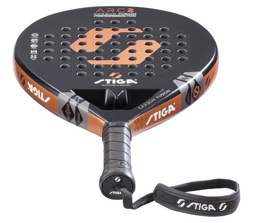 STIGA ARC 2 Padel Racket with Generous Face - Black/Chrome