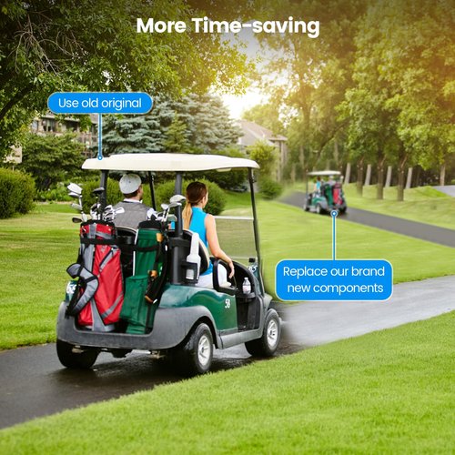 Golf Cart Edge Resistor Assembly to Replace Old Original of 28197G01 IPC, Designed for 1986-1990 EZ-GO Marathon Golf Cart with a Resistor Style Speed Controller, 0.3Ω Speed Controllers