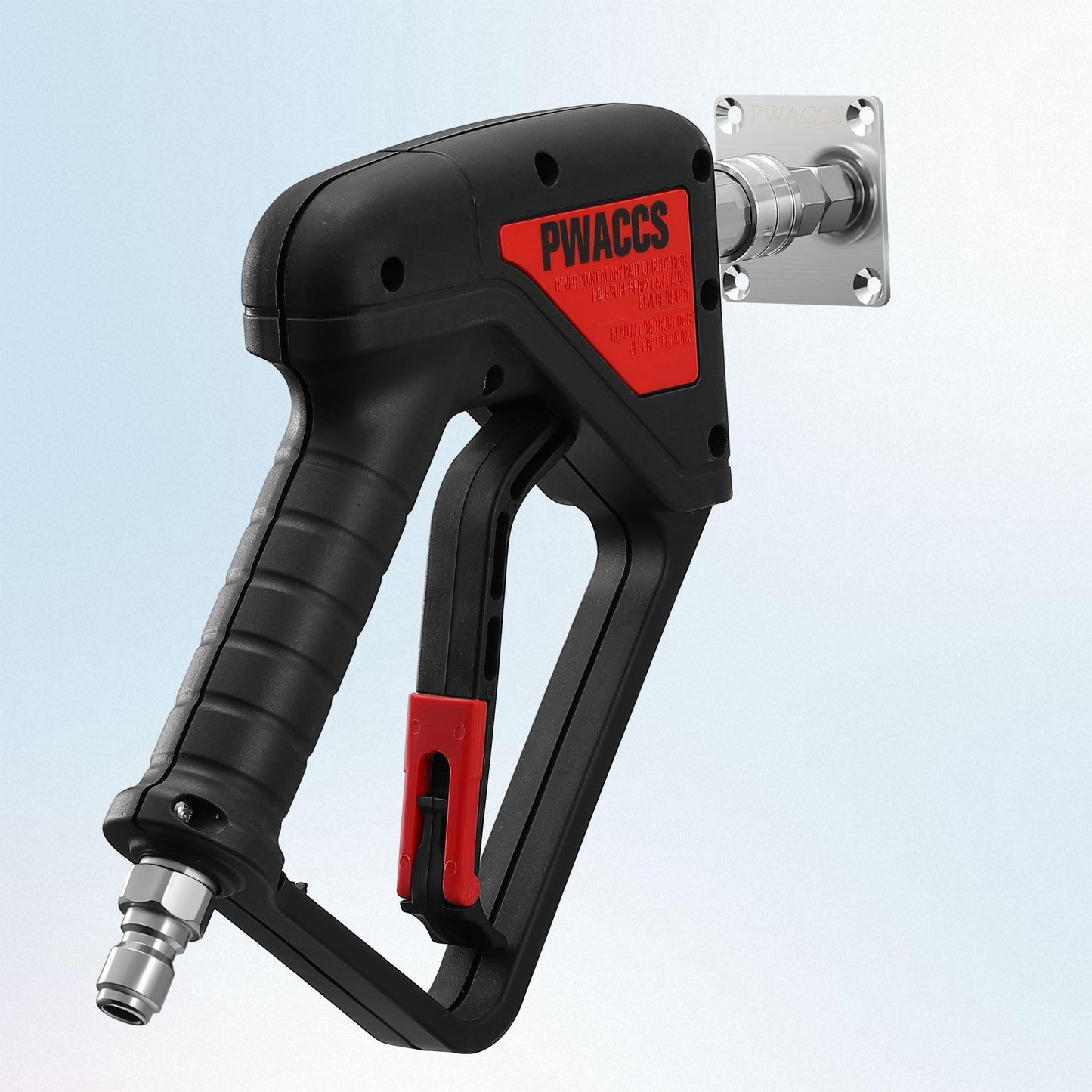 PWACCS Pressure Washer Gun Holder, Stainless Steel 1/4" Quick Connect Wall Mount Power Washer Gun Holder, Pressure Washer Accessories Wall Storage Rack, 2 Pack