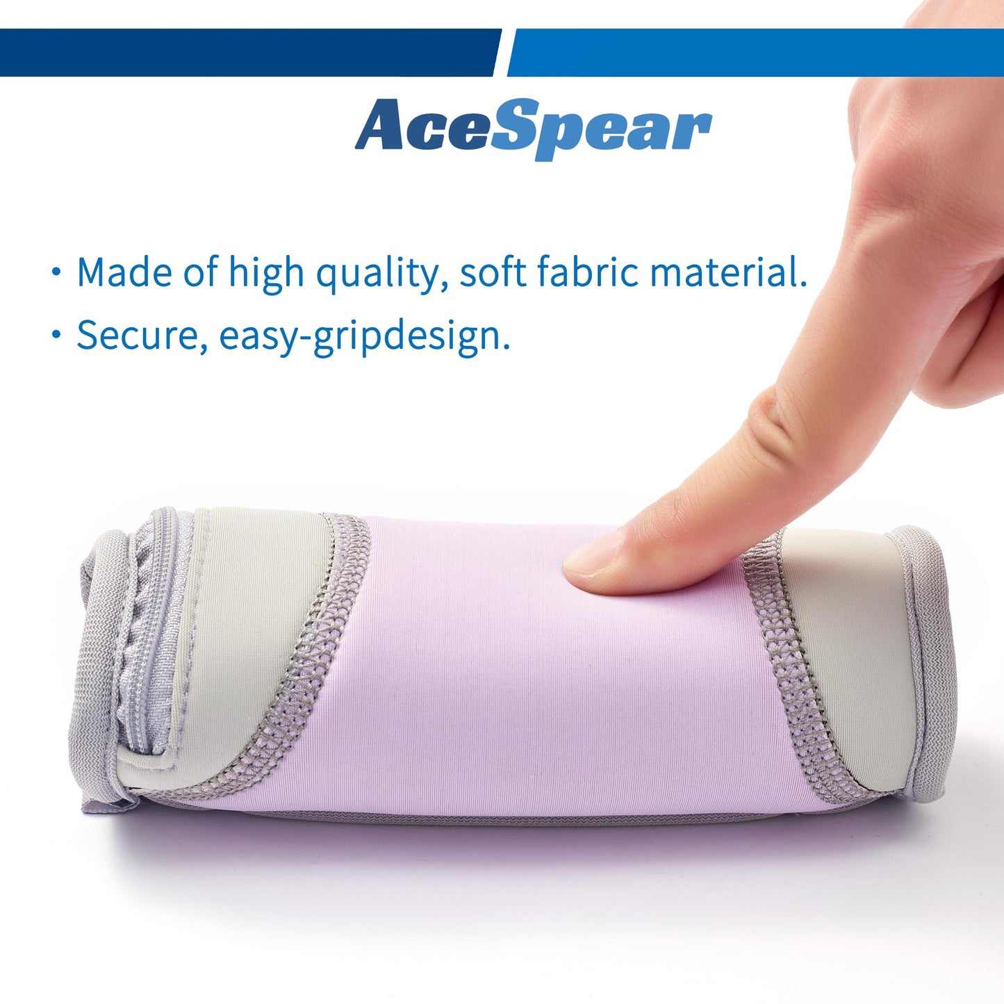 AceSpear Hand Weights for Women Men 1lb 2lbs 3lbs 4lbs Soft Dumbbells of 2, Detachable Walking Weight for Aerobics, Jogging, Running (1 lb x 2, Purple)