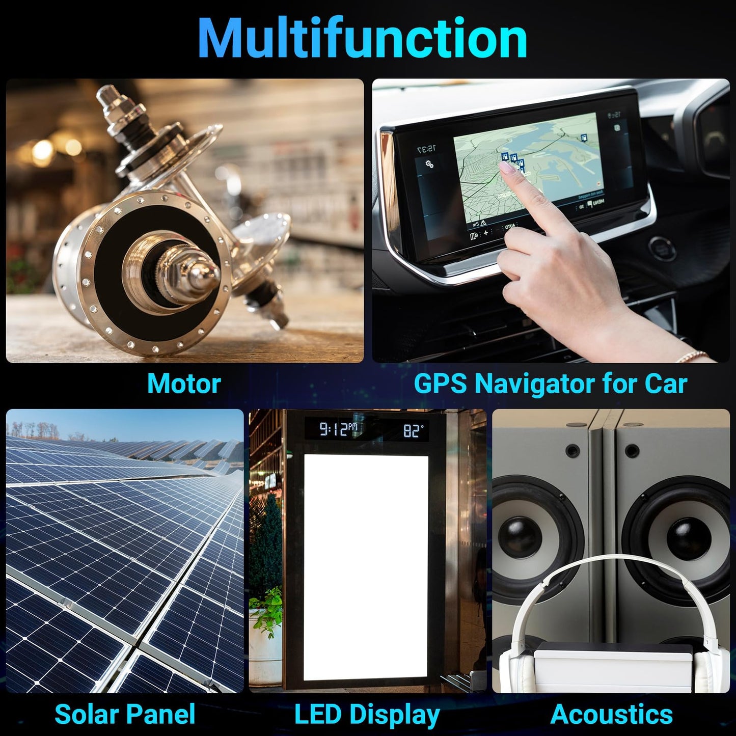 DROK 12V to 5V Converter, DC 8-32V to 5V Buck Converter 12V DC Power Supply 3A, Voltage Regulator for RV Solar Panels