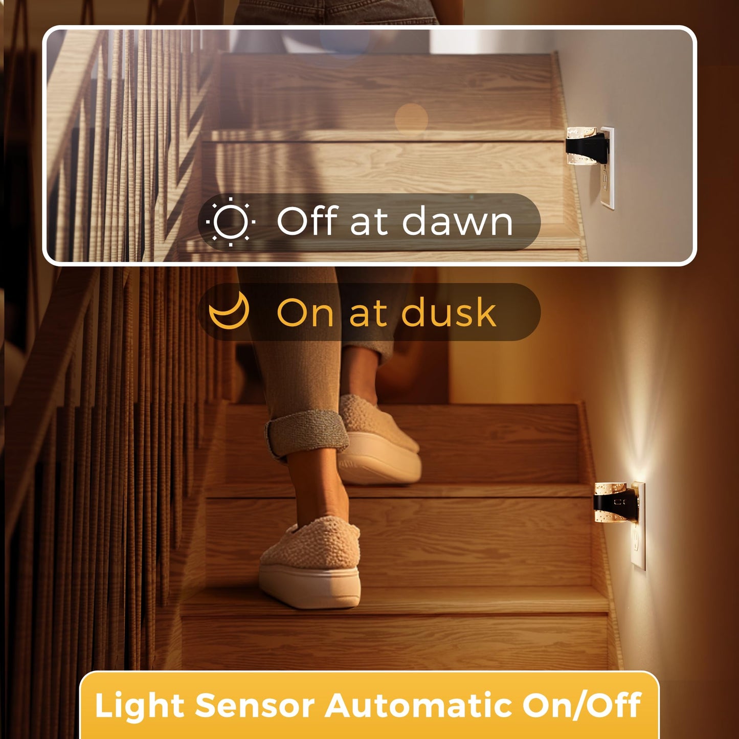 L LOHAS LED Night Light, Bubble Night Lights Plug into Wall,2 Pack 3000K/4000k/5000K Adjustable Color Temperature Night Light,Dimmable Nightlights with Dusk to Dawn Sensor for Rooms Bathroom Hallway