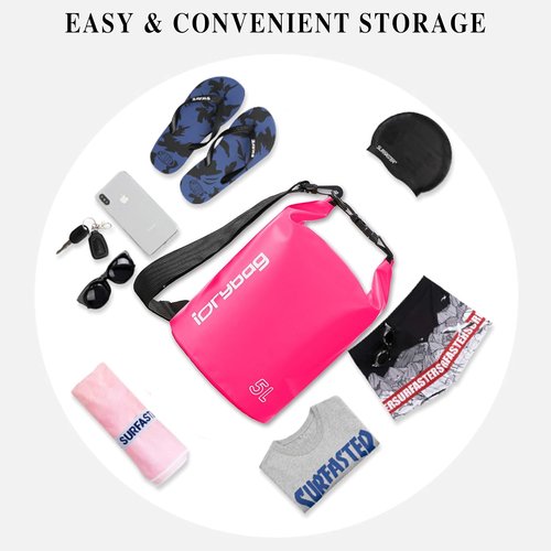 IDRYBAG Waterproof Dry Bag for Kayaking - Lightweight & Durable, Available in 2L/5L/10L/15L/20L Sizes