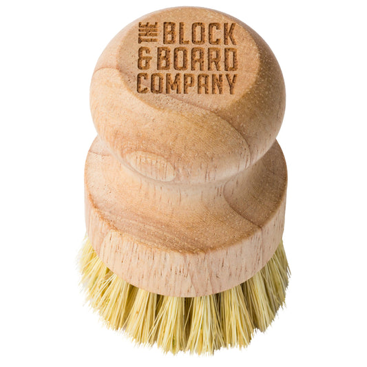 The Block & Board Company Specialist Board Cutting Board Scrub Brush Food Grade Cleaning Brush | For Wood, Stone, Butcher Block, Countertop & Utensils