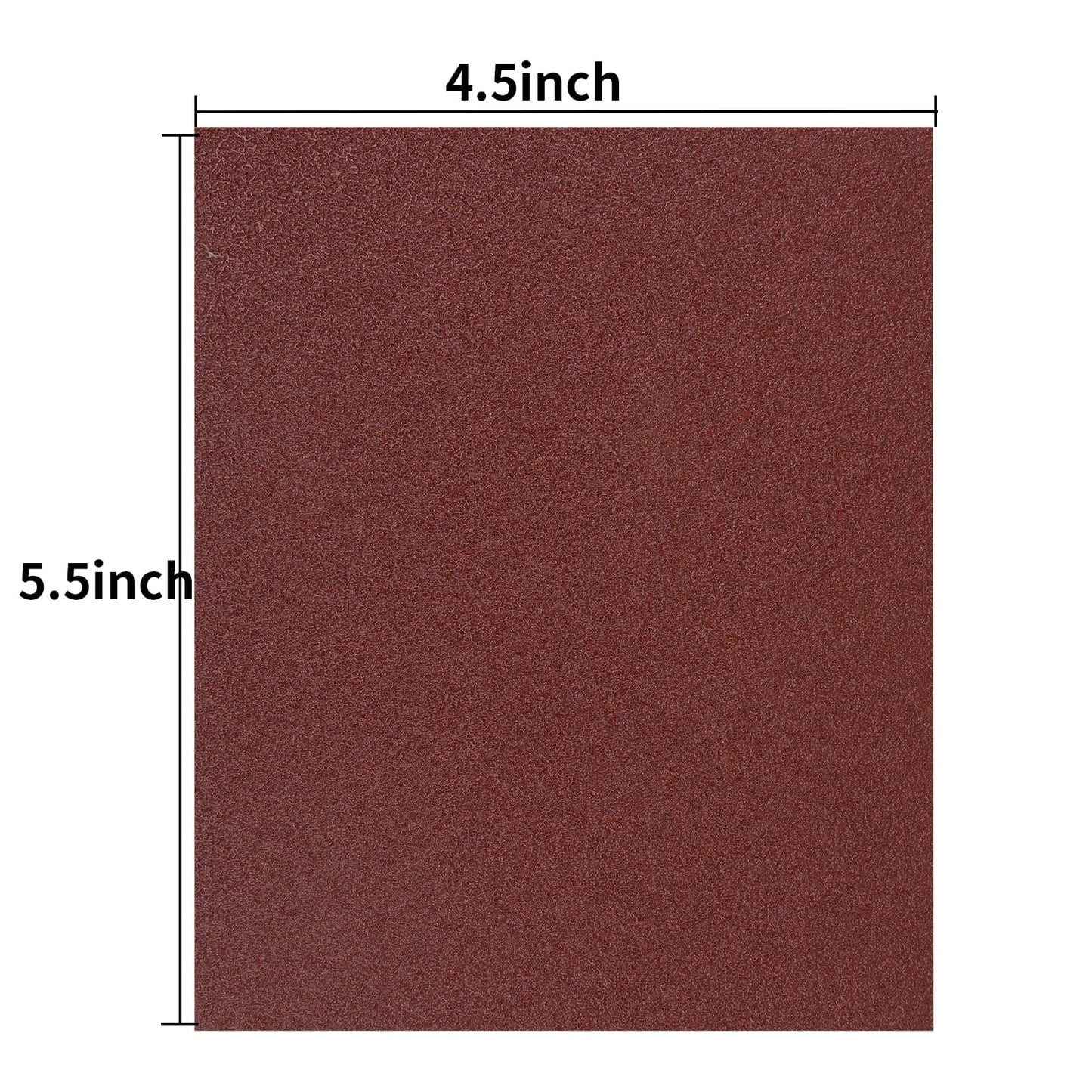 1/4 Sheet Sandpaper 5.5" x 4.5" Hook and Loop Sandpaper 80 Grit Sandpaper for Palm Sander 30 PCS Aluminum Oxide Sanding Sheets Hand Sanding Blocks for Metal, Woodworking and Polishing (80 grit)