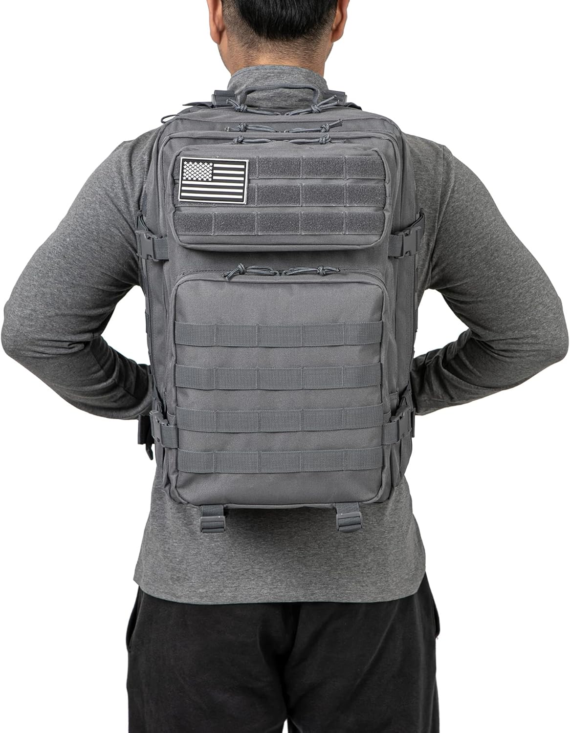 QT&QY 45L Military Tactical Backpack - Molle Army Assault Pack for Hiking & Trekking