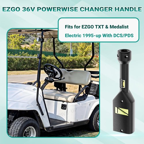 Drive-up 36V Powerwise Charger Receptacle Fit for EZGO Medalist TXT Electric Golf Carts, EZGO 36V Powerwise Charger Handle