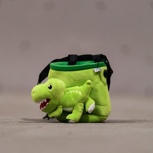 YY Vertical Trex Rock Climbing Chalk Bag, Perfect for Both Adults and Kids, Chalk Bag for Bouldering, Cute chalkbag for Mountain Lovers, Chalk Pouch