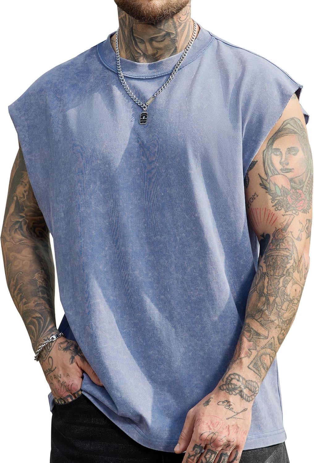 PLEPAN Men's Muscle Tank Tops - Sleeveless Workout Tee for Gym | Stylish Fit & Comfortable Design
