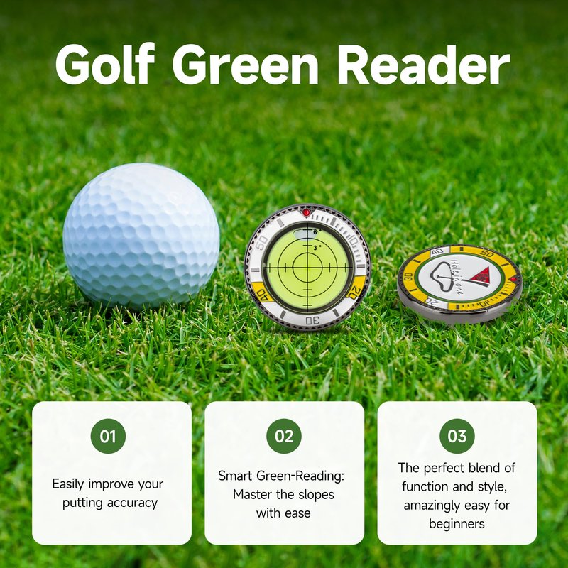Nvrtio Golf Essentials Kit | Must Have Golf Accessories - Golf Green Reader, Divot Repair Tool, Golf Ball Marker, Golf Score Counter, Golf Tee Holder, Golf Impact Tape, Golf Gifts for Men