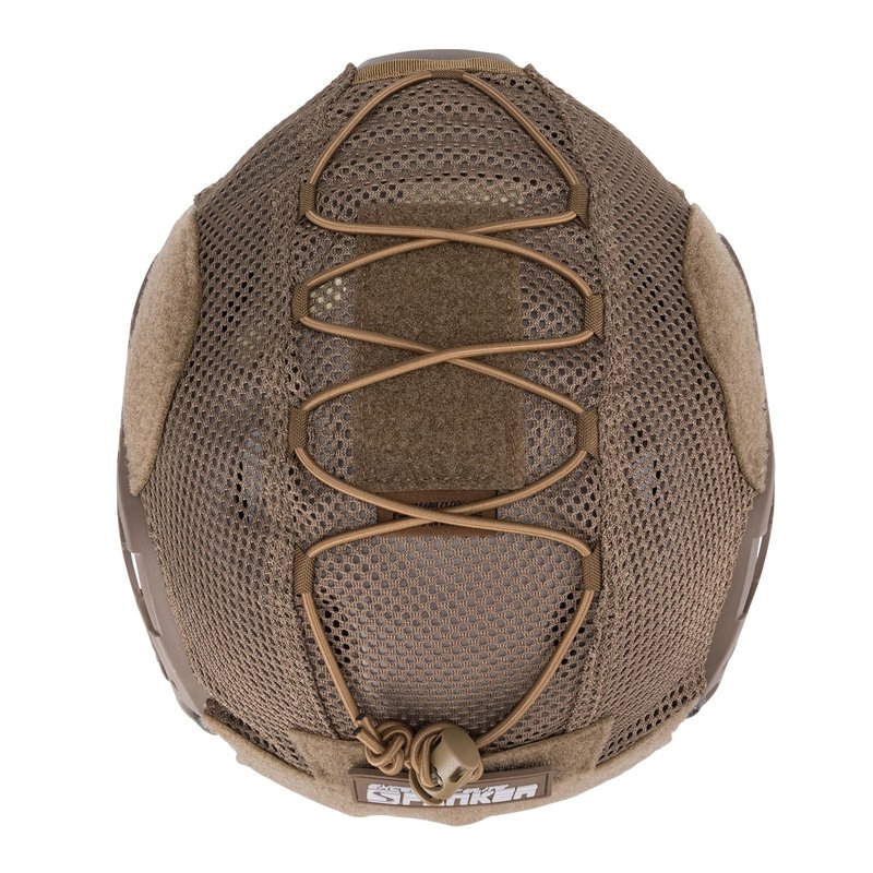 EXCELLENT ELITE SPANKER Tactical Helmet Cover - Fast Helmet Cloth in Size M/L for Airsoft - Coyote Brown