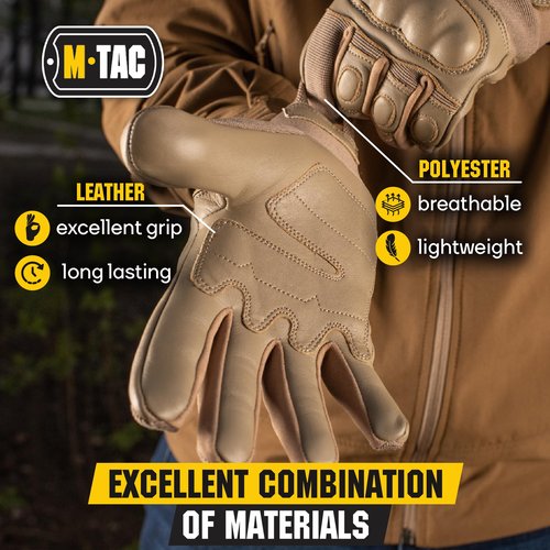 M-Tac Gloves Mk.4 - Full Finger for Men (Khaki, XX-Large)