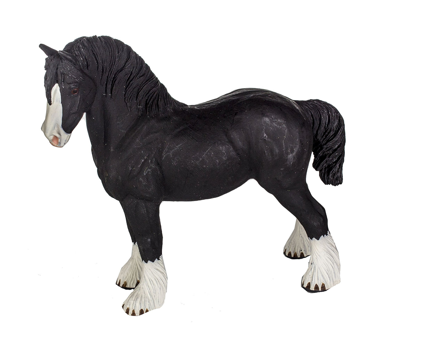 Safari Ltd. Shire Stallion Figurine - Lifelike 5" Horse Figure - Educational Toy for Boys, Girls, and Kids Ages 3+