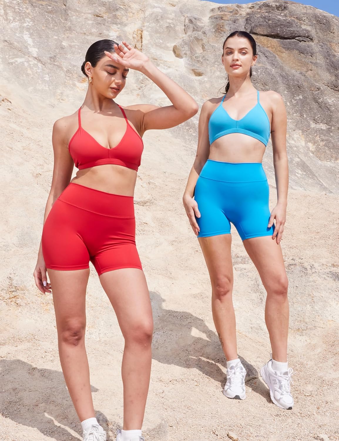 YEOREO Women's Biker Shorts - High Waist Tummy Control for Yoga & Gym | 3.6"/4.5"/6" Options