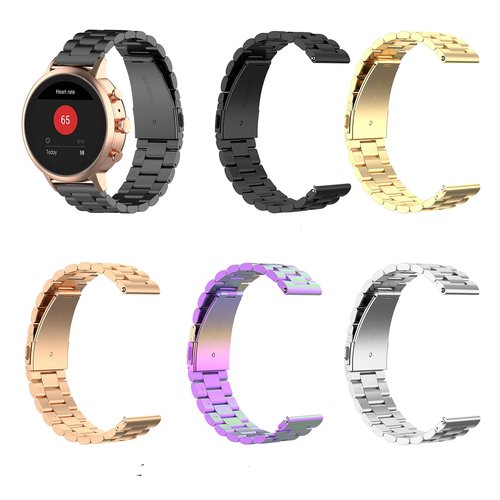 FitTurn 22MM Bands Compatible with Cubitt CT4/CT2 Pro Smartwatch, Replacement Metal Bracelet Premium Solid Stainless Steel Watch Band Strap Wristbands for Cubitt CT4/CT2 Pro (Black)