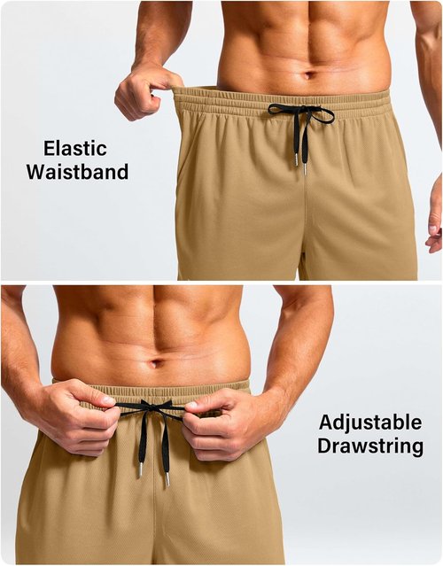 G Gradual Men's Athletic Workout Shorts - Lightweight Quick-Dry Gym & Basketball Shorts | 5"/7"/9" Options