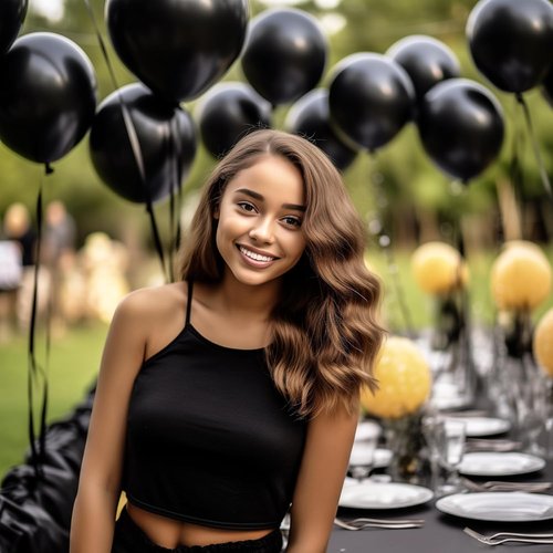 DECOCKRAT Black Latex Balloons Set - 130PCS in Various Sizes (5-18 Inch) | Perfect for Parties & Celebrations