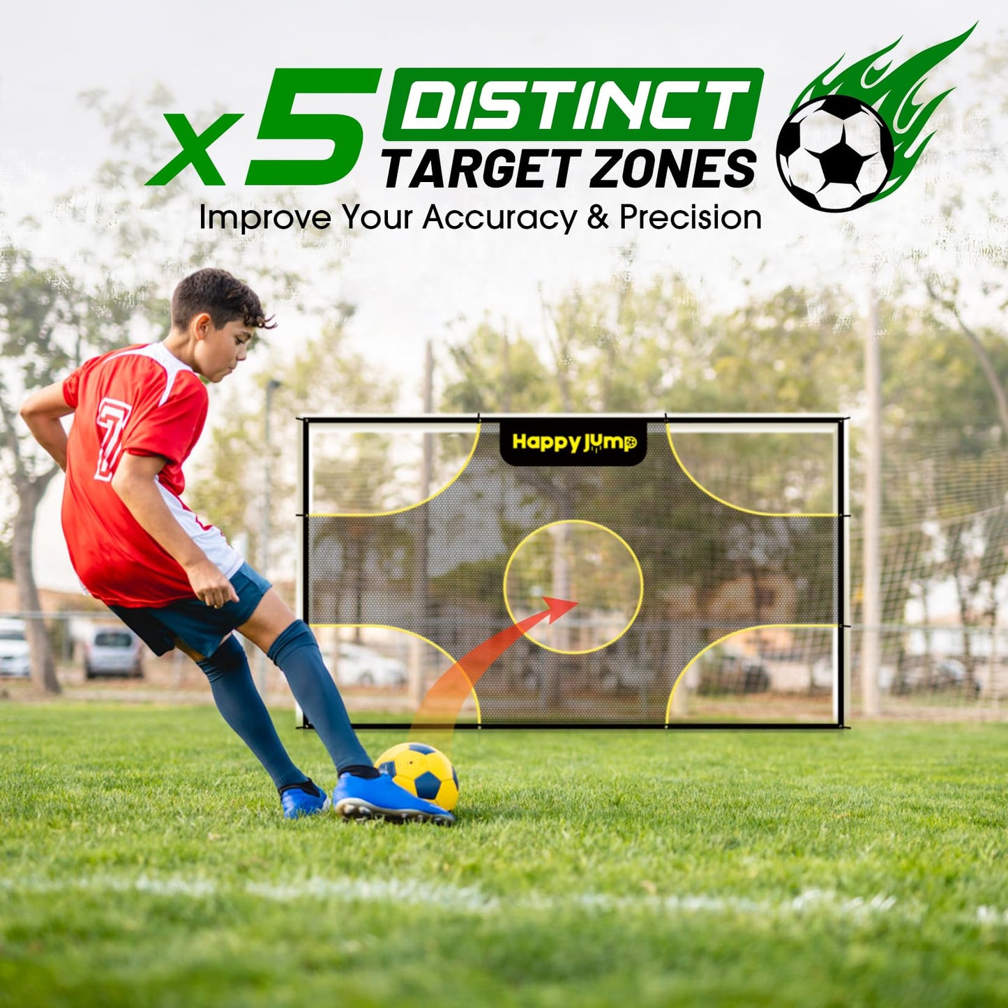 Happy Jump 6'x4' Soccer Goal Target Net