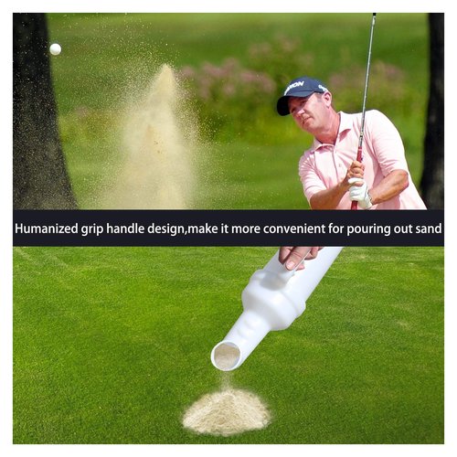 10L0L Sand Bottle for Golf Cart Universal with Rattle Proof Holder for Golf Cart Club Car EZGO and Other