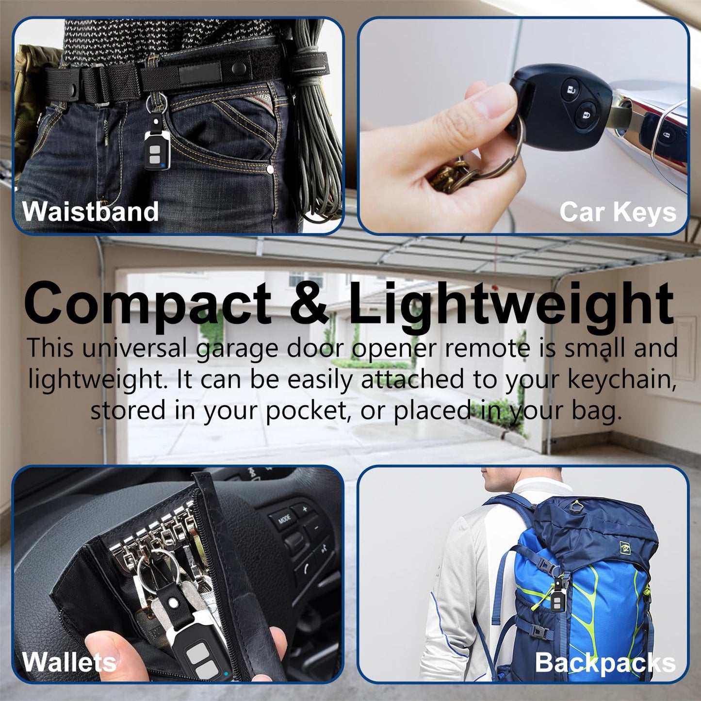 2 Garage Door Opener Remote, for Chamberlain Craftsman LiftMaster Garage Door Opener Produced Since 1993, Replaces 893LM 893Max 891LM 971LM 973LM 371LM 373LM,Keyless Entry, Safe Security+2.0