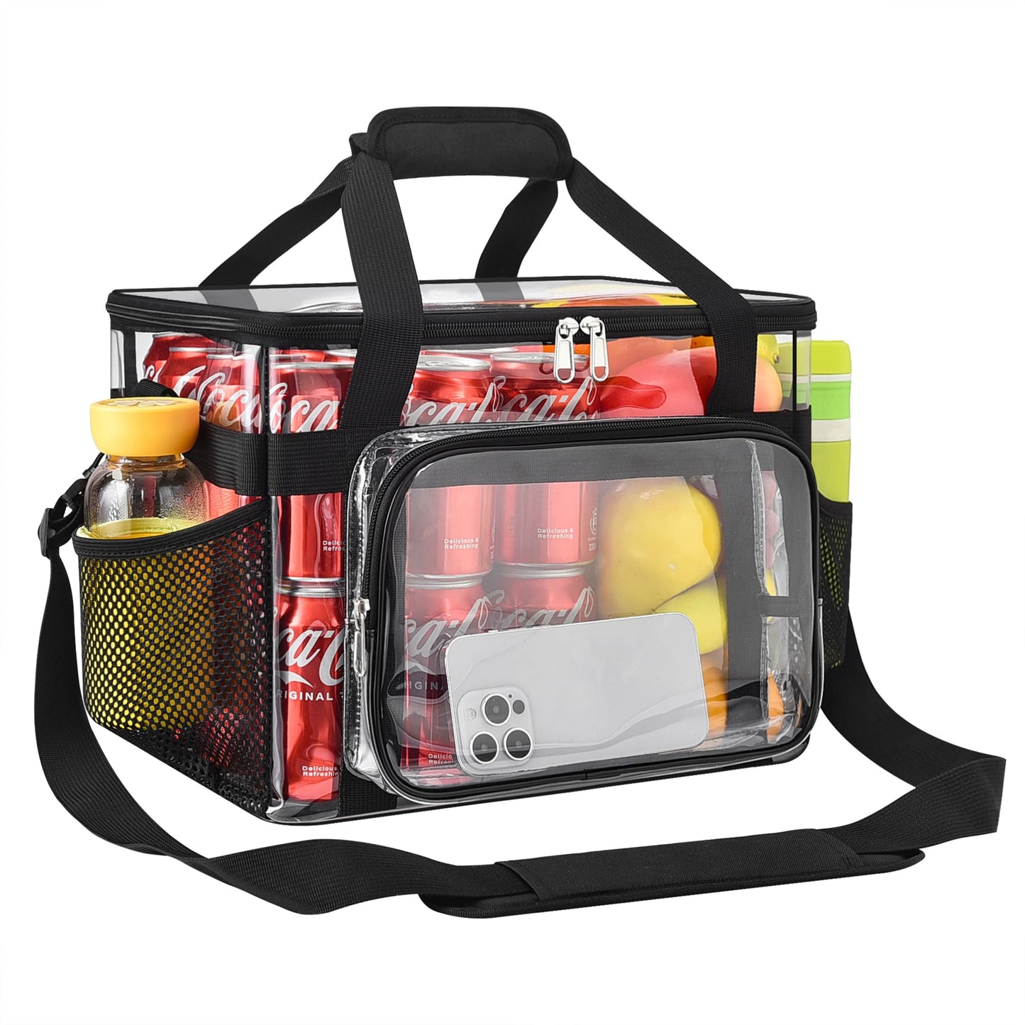 UEASE Clear Lunch Bag for Work Prison Correctional Officers Stadium Approved(40 Can)