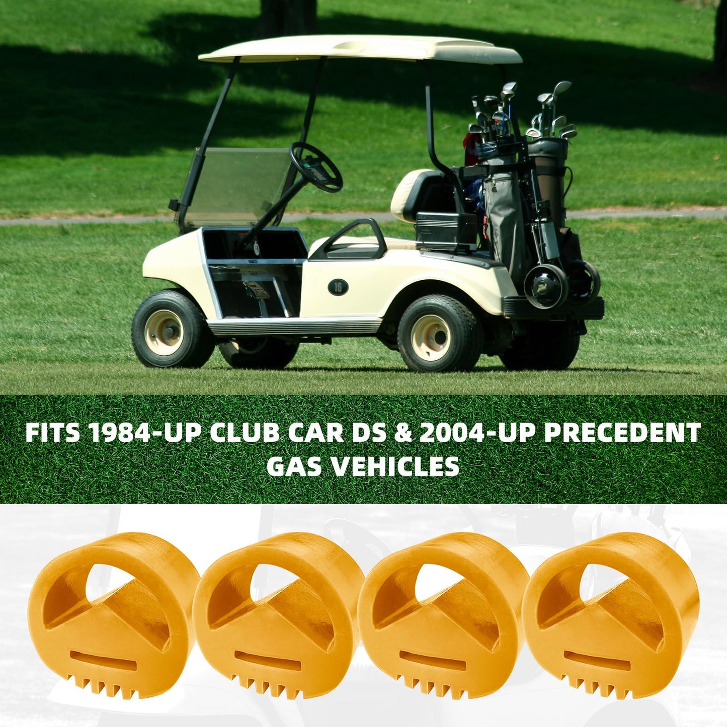LJZP 5Pcs Motor Mount Vibration Dampener Engine Snubber for Club Car DS Gas 1984-up and Precedent Gas 2004-up Golf Cart, Snubber Replace OEM 1012164 102540301 1025403-01