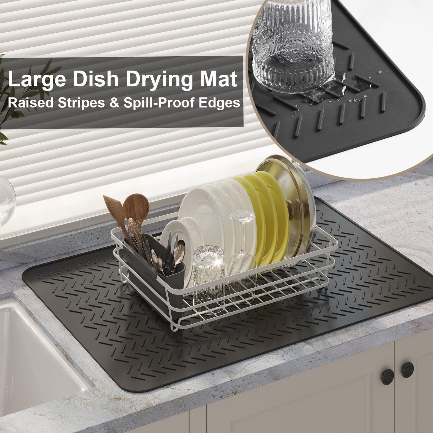 GUDEYIHE Stove Top Covers for Electric Stove, Thickened Premium Silicone Stove Mat for Glass Top Stove, 28 x 20 Glass Stove Top Cover Protector, Oven Range Top Cover, XL Dish Drying Mat