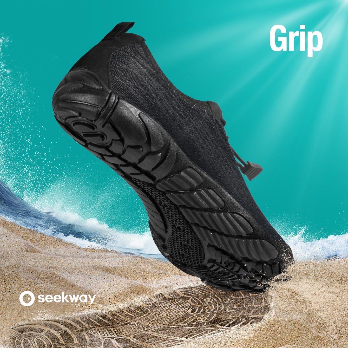 SEEKWAY Water Shoes - Quick-Dry Aqua Socks for Men & Women | Ideal for Beach, Pool & Hiking