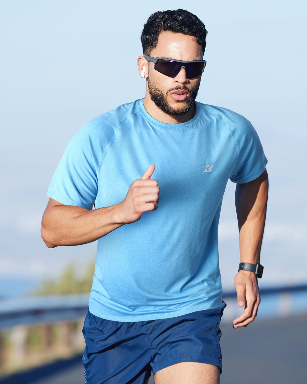 Roadbox Swim Shirts - Short Sleeve UV Protection UPF 50+ Fishing Rash Guard | Men's Outdoor Workout Shirt