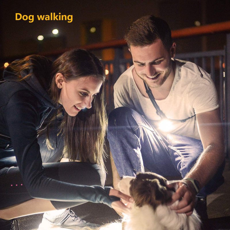 Volcano Eye Running Light for Runners & Joggers - Chest Running Light for Night and Early Morning Runs & Jogs - Premium Run Light for Running, Jogging, Dog Walking, Camping, Hiking, Light Harness