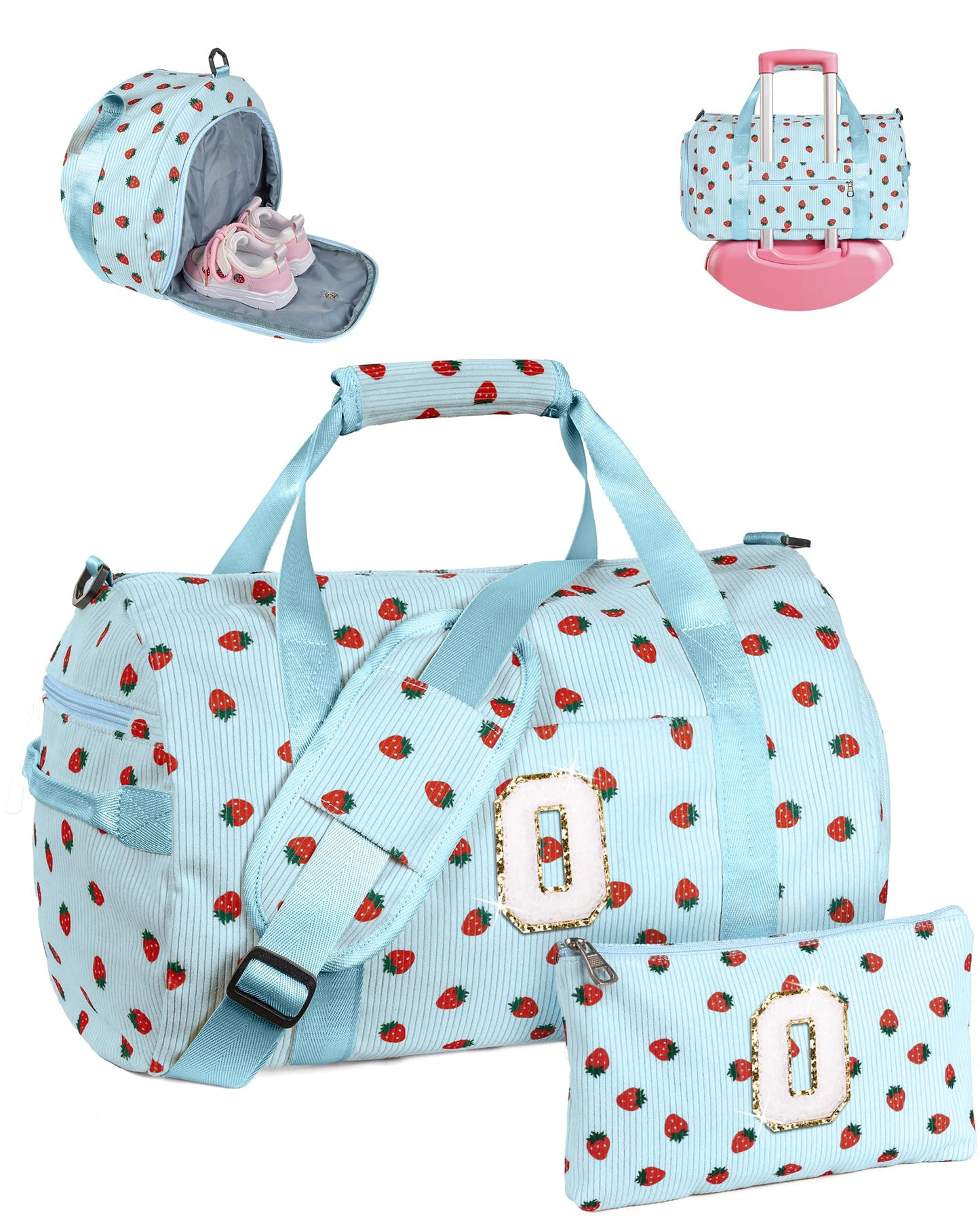 Vogewood Gifts for Grandkids, Girls Gym Bag, Kids Personalized Weekend Bag