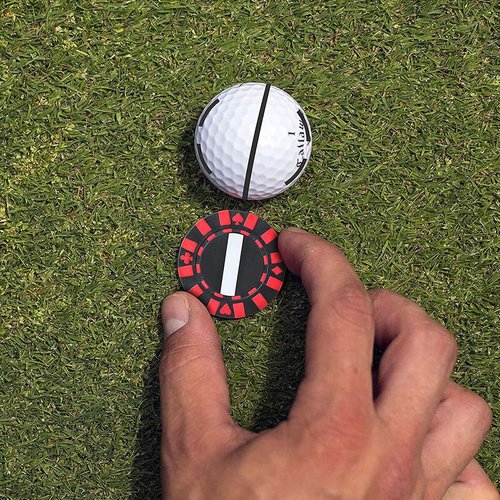 Callaway Odyssey Straight Shot Putt Golf Ball Marker Stencil Alignment Tool
