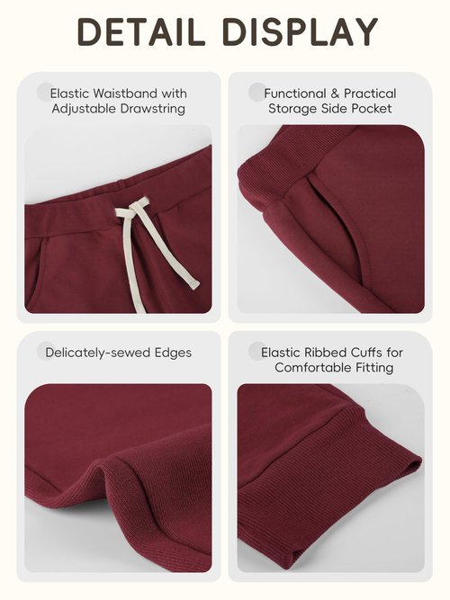 4 Pack Toddler Boys Sweatpants Cotton Toddler Boys Girls Sweatpants Pants with Pocket Drawstring Set A 4T