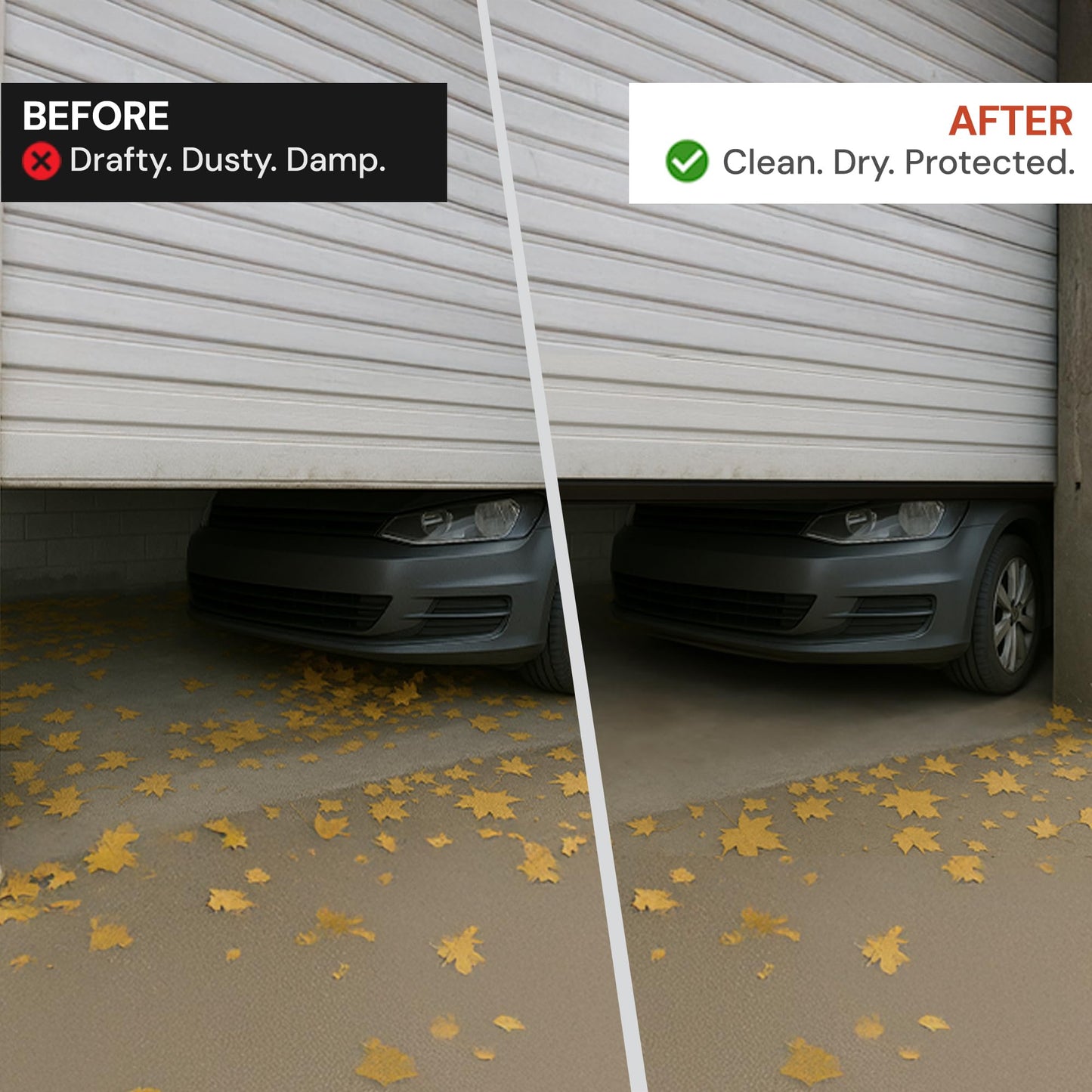 EverTrust 10ft/3M Garage Door Bottom Seal – Weatherproof Stripping Rubber Seal with T-Ends 5/16 inch. Protect Your Garage from Weather and Dust with EPDM Rubber Garage Door Draft Stopper (10 Ft)