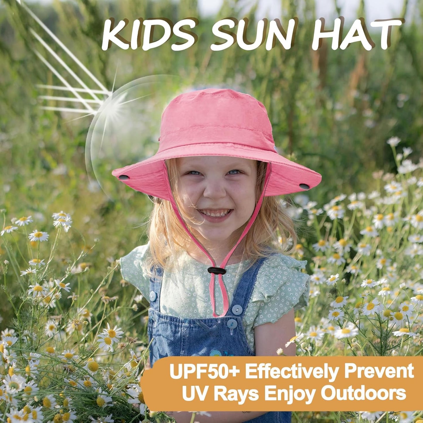 Skiennix Outdoor Kids Sun Hat - UPF 50+ Quick Dry Adjustable Bucket Hat for Fishing & Safari