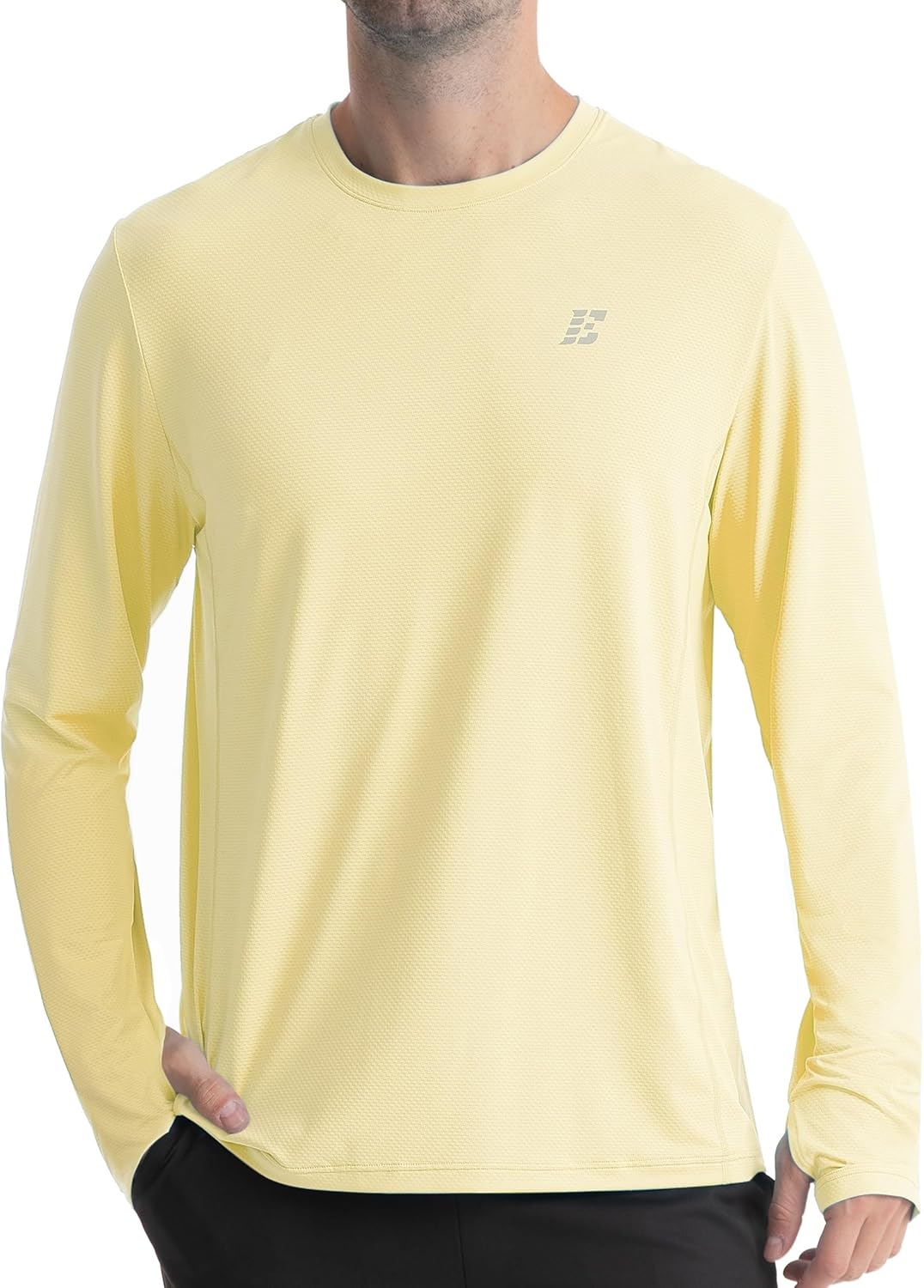 Skiennix Men's UPF 50+ Sun Protection Shirt - UV Long Sleeve Rash Guard for Hiking & Fishing