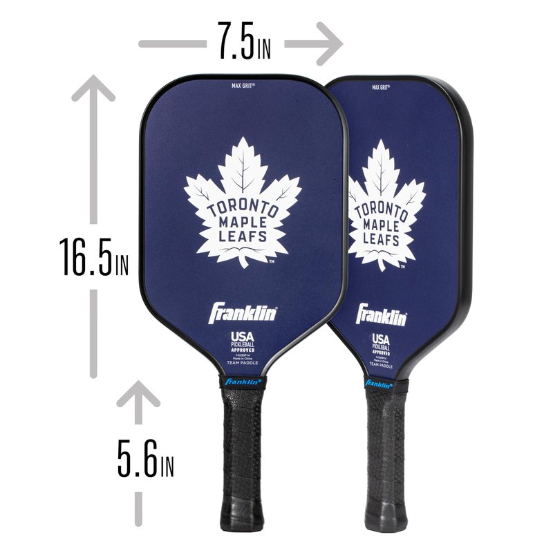 Franklin Sports NHL Toronto Maple Leafs Pickleball Paddle - Official NHL Team Rackets - USAP (USAPA) Approved Premium Quality Pickleball Paddles - Authentic Team Logos + Colors