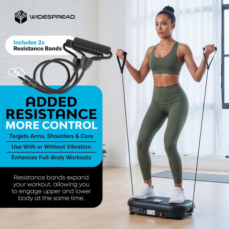 Vibration Plate Exercise Machine, Full Body Shaker Workout Vibrate Stand Shake Board Gym for Fat Burner and Weight Loss
